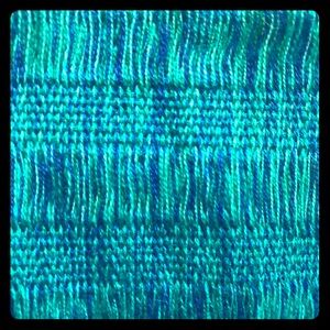 Cotton handwoven Blue and Teal Long Scarf